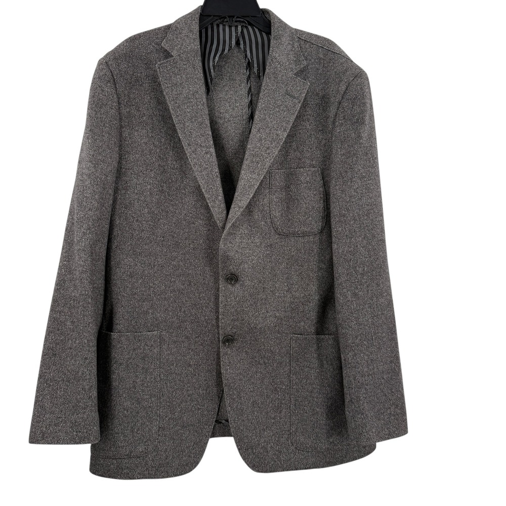 IBIZA Mens 46L‎ Wool Cashmere Blend Blazer Jacket Gray